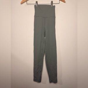 OFFLINE By Aerie Ribbed Leggings XS Short Green High Waisted Workout Pants